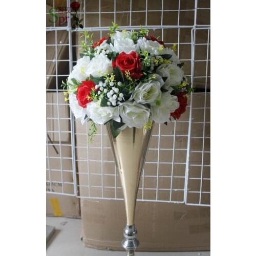 SPR Free shipping!10pcs/lot white red wedding table centerpiece artificial flowers kissing flowers ball decoration wedding stage