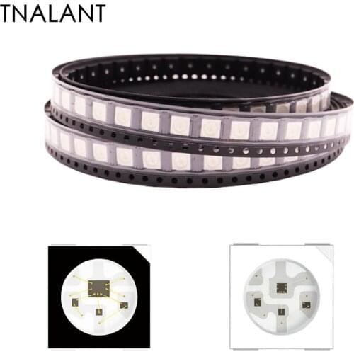 WS2812B LED Chip 5050SMD WS2812 Individually Addressable Chip Pixels Black/White PCB 10-1000PCS DC5V