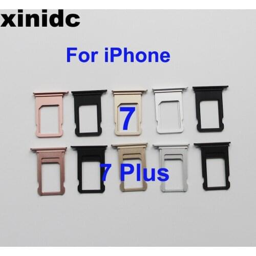 Xinidc 30 pcs SIM Card Tray Holder For iPhone 7 7Plus Sim Tray Holder Repair Parts