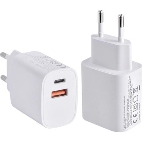 Dual USB Quick Charge QC 3.0 Type-C USB Port Portable Phone Charger For iPhone 12 Pro Max Fast Charger Charger Adapter
