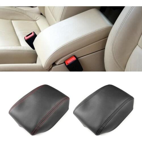 For VW Touran 2006 2007 2008 2009 2010 2011 2012 Microfiber Leather Interior Center Console Lid Armrest Protection Cover Trim
