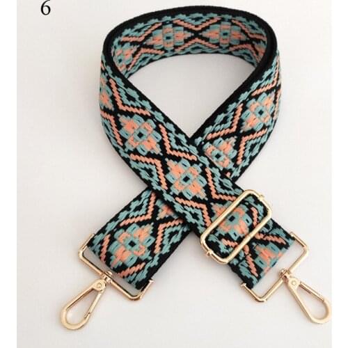 Jacquard Women Handbag Strap Wide Shoulder Bag Strap Replacement Bag Strap Accessory Adjustable Belt For Bag 130cm Bag Handles