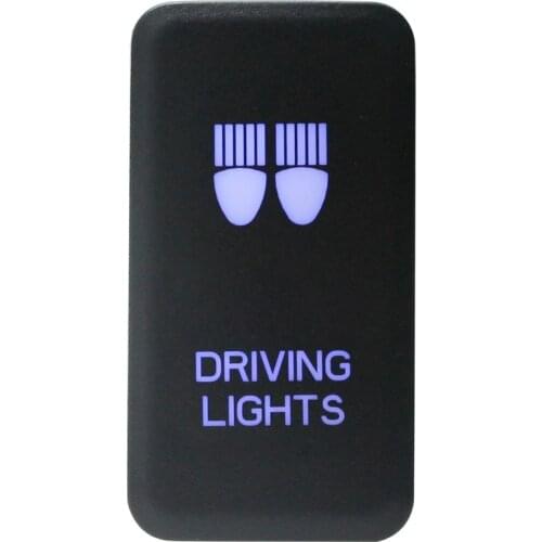 1Pc 12V Universally Car Fog Light Switch Wire Laser Button Switch with Blue Light for Toyota Prado Landcruiser DRIVING LIGHTS