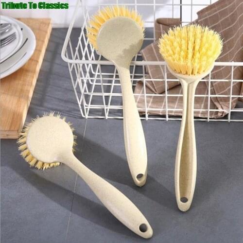 1pc Cleaning Brush Long Handle Multifunction Pan Pot Dish Bowl Washing Cleaning Brush Household Kitchen Cleaning Tools