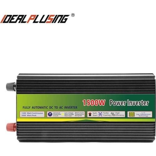 1200W High efficiency 12v 24v to 220v 230v 240v DC to AC Modified wave inverter for Outdoor lighting, Microwave Oven etc