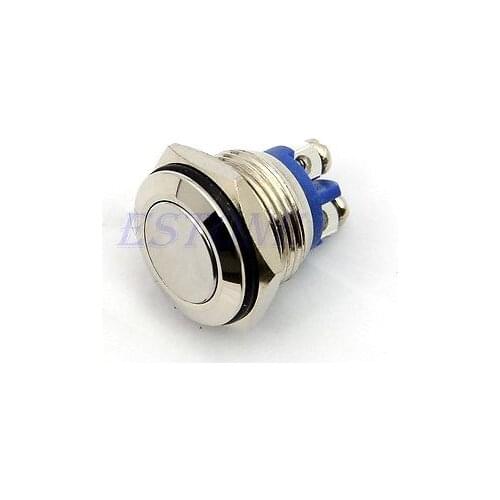 16mm Start Horn Button Momentary Stainless Steel Metal Push Button Switch