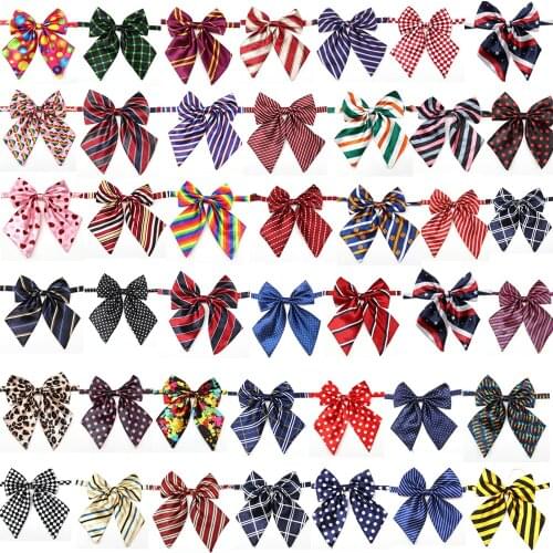 50 Pcs Pet Dog Accessories Pet Dog Bow Tie Necktie Adjustable Dog Strap Pet Products Supplier For Small Medium Dog Necktie