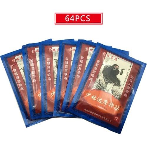 64pcs/lot Chinese Pain Relief Plaster Medicine Herb Medical Plaster Back Pain Relief Rheumatism Joint Pain Relief Patch