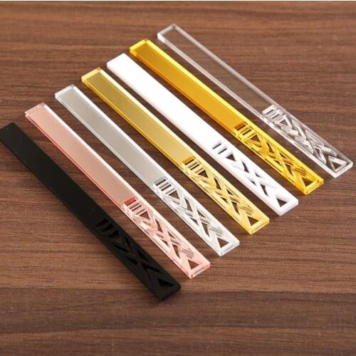 Acrylic Ice Cream Sticks Popsicle Crafts DIY Handmade Making Crafts Birthday Party Cake Decorations