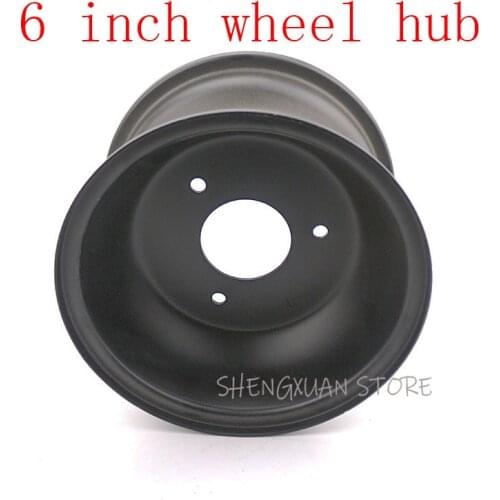 ATV 3 hole Vacuum rims 6 inch wheel hub use 145/70-6 13x5.00-6 13x6.50-6 tire tyre for 110-125cc Go-Kart, ATV, lawn mower