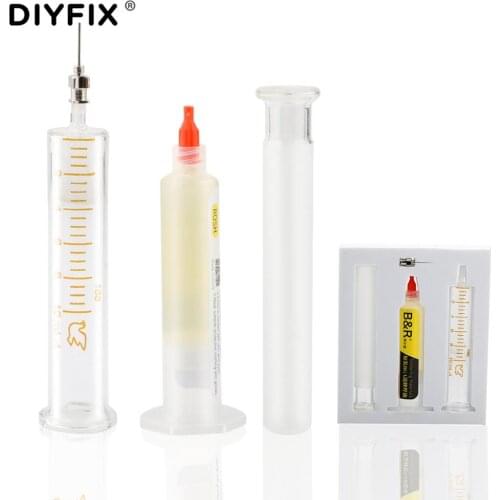 BGA Flux Paste Soldering Tin Cream 10cc Welding Oil Needle Squeeze Tube Solder Resist for Mobile Phone Maintenance Repair Tools