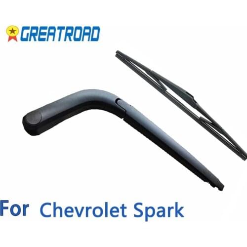 Wiper 12" Rear Wiper Blade & Arm Set Kit For Chevrolet Spark M300 2009 - 2015 Windshield Windscreen Rear Window