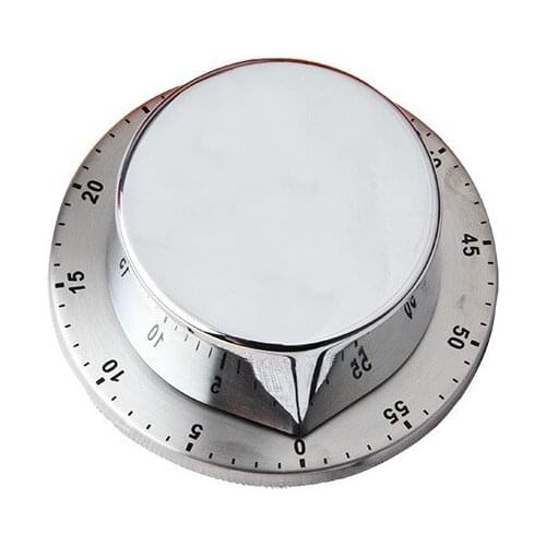 Lafouryet Store Kitchen timer mechanical baking time management timer tomato bell magnet stainless steel time manager