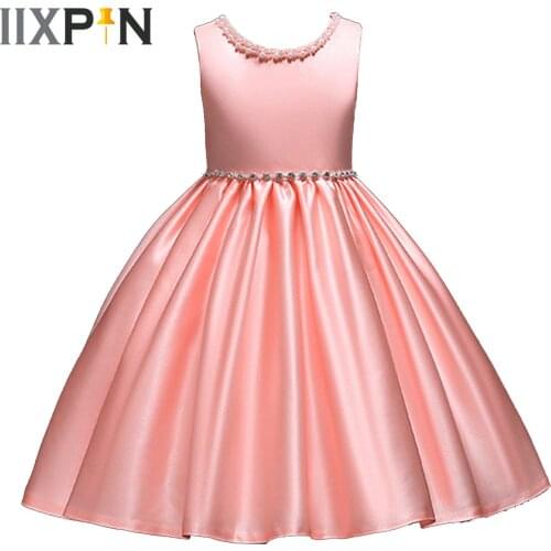 Summer Girls Dress Ruched Princess Girl Dress Birthday Wedding Party First Communion Dresses for Girls Prom Ball Gown Vestido