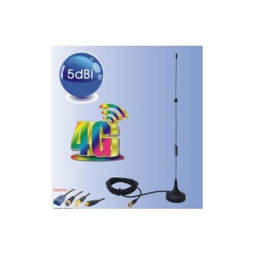 4G LTE magnet whip antenna 5dBi 2690M sma male aerial 698-2700MHz