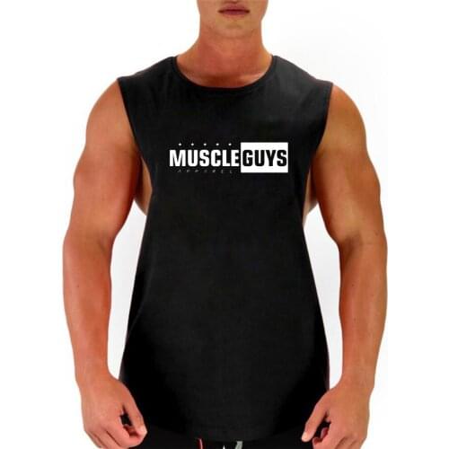 Muscleguys Brand Clothing Bodybuilding Fitness Mens Vest Sexy Summer Cotton Sleeveless Shirt Gyms Men Undershirt Tank Tops