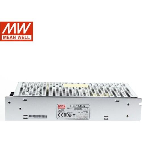 MEAN WELL RS-150-5 130W 5V Switching Power Supply 110V/220V AC to 5V DC 26A Power Unit 5G Viberation Transformer