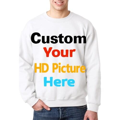 OGKB Dropshipping Customized DIY Your Own Design Printing 3d Sweatshirts Personalized Hoodies Women Hiphop Punk Crewneck Sweats