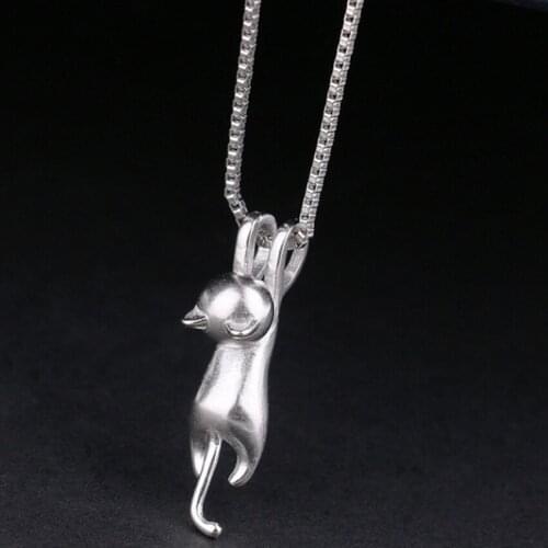 Cxwind Minimalist Cat Series Chocker Jewelry Women Girls Cute 3D Kitty Moon Design Pendant Necklace Statement Kolye Collares