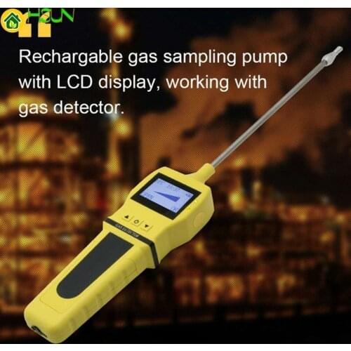 Portable Digital Charging External Pump Sampler Device Gas Sampling Pump for CO2 CO Gas Air Detector Tester