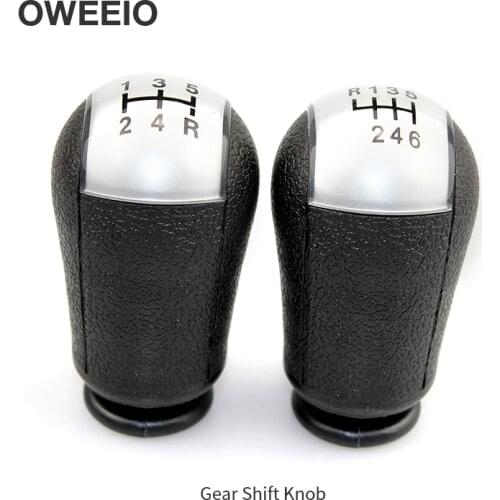 OWEEIEO 5/6 Speed Gear Shift Knob Shifter Lever Stick Gear Knob Handbrake Cover For Ford/Focus Manual Gear Shift Knob