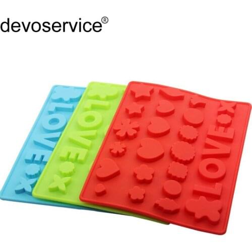 LOVE Silicone Molds Chocolate DIY Fondant Cake Mold Wedding Cake Baking Tools Cake Decorating Candy Tools Kitchen Supplies
