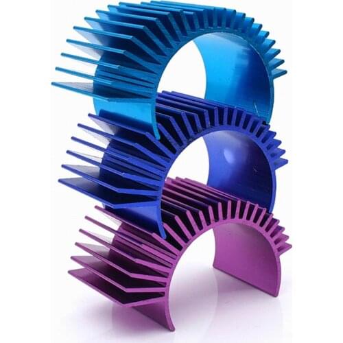 Blue/Purple Motor Cooling Heat Sink Heatsink Top Vented 540 545 550 For 1/10 RC Cars Buggy Monster Truck Short Course Crawler