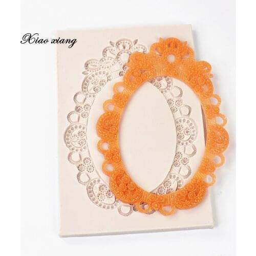 Wedding Silicone Fondant Molds For Baking Photo Frame Cake Decorating Tools Chocolate Mould Pastry Kitchen Baking Accessories