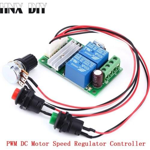 PWM DC Motor Speed Regulator Controller Board Adjustable Speed Control Reversible PWM Relay Module DC 6V-28V 12V 24V 3A 21kHz