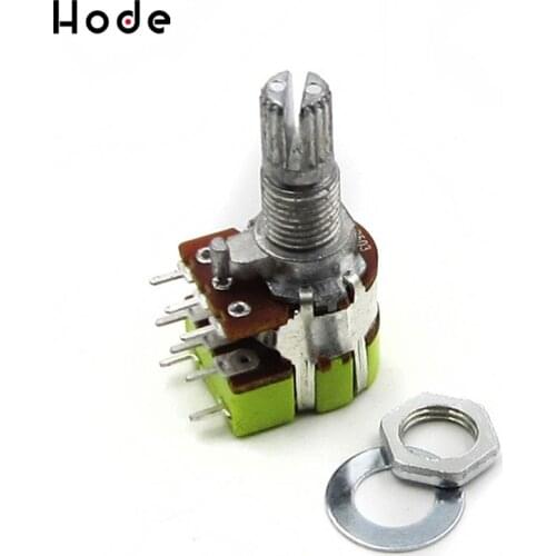 High Quality B50K 50K Ohm Dual Linear Taper Volume Control Potentiometer Switch