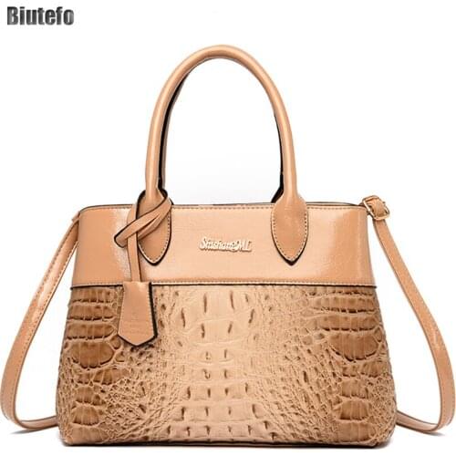 Crocodile Pattern Leather Hand Bags for Women 2021 Designer Luxury Shoudler Sac Femme Luxe Bolso De Mano Mujer Designer Handbags