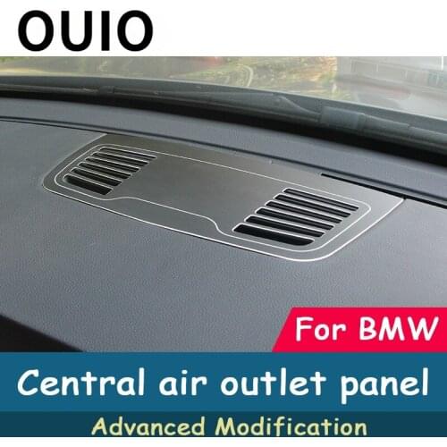 1pcs Aluminum Alloy Center Console Dashboard Air Outlet Panel Trim Frame Covers For BMW E90 E92 E93 3 Series Auto Accessories