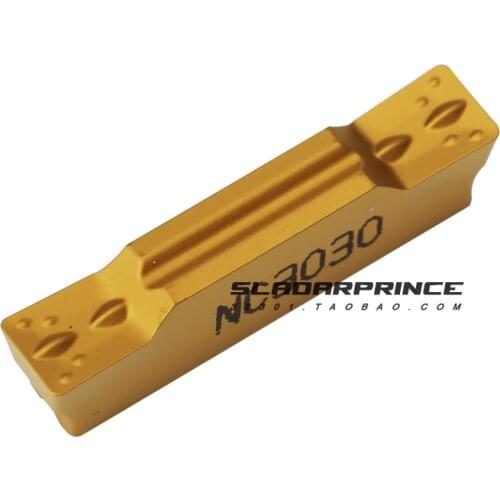 10PCS MGMN nc3030 100% original grooving carbide inserts lathe cutter turning tool Parting and grooving tool