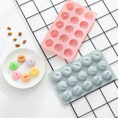 15 Grids Meat Folder Silicone Fondant Mold Cake Decorating Tools Silicone Chocolate Molds Ice Mold Candy DIY Kitchen Accessories