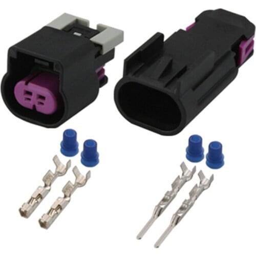 10pcs/lot 2 Pin Female Male Kit ForGM Wire Harness Connector 1.5A Plug 15326801 13510085 For Delphi