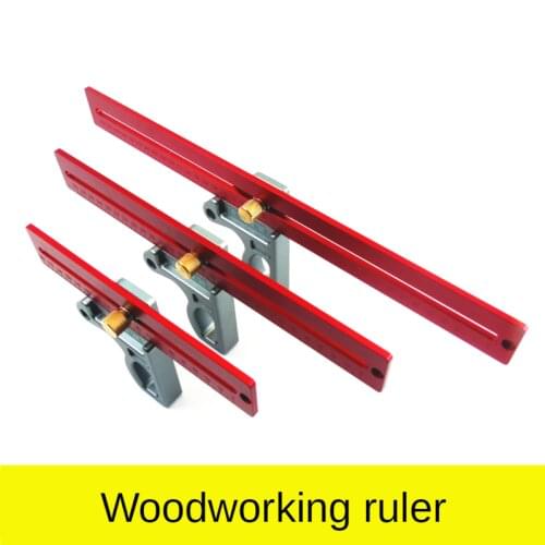 200/300/400mm 45 degree ruler Aluminum Woodworking Ruler Height Ruler Woodworking Scribe Woodworking Scribe Gauge Measuring Tool