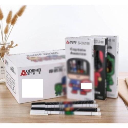 4pcs/set Cute cartoon 0.5mm Blue ink Neutral Erasable Pen Kawaii Gel Pen Novelty Pen School Office stationery gift