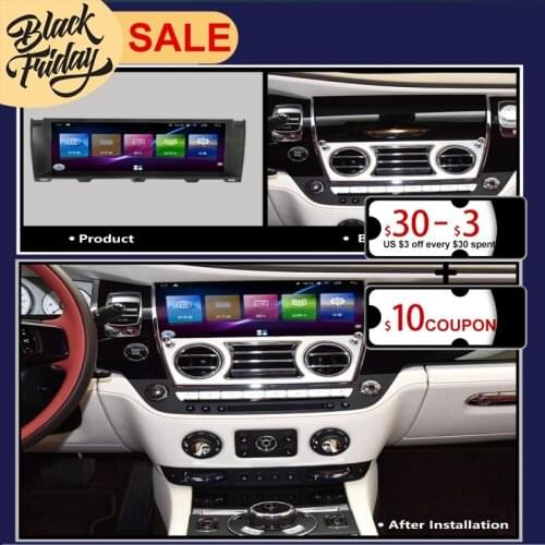 6G+128G Carplay Android 10 For Rolls-Royce Ghost/Phantom/Wraith Multimedia Player Stereo Auto Audio Radio Tape Recorder GPS Navi
