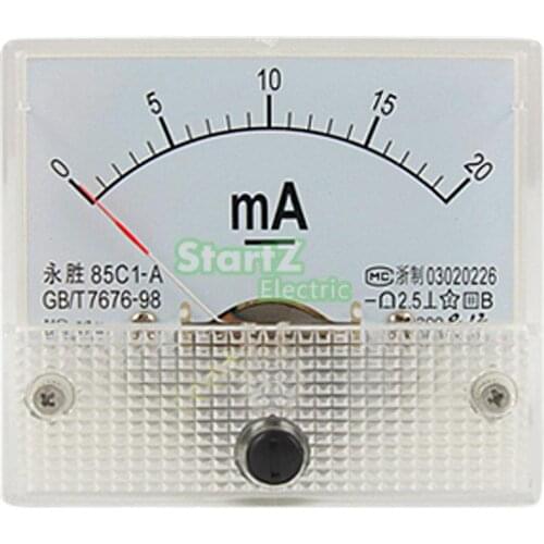DC Analog Meter Panel 30mA AMP Current Ammeters 85C1 0-30mA Gauge