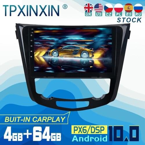 For Nissan Qashqai X-trail 2014-2019 Android 10 Carplay Radio Player Car GPS Navigation Head Unit Car Stereo WIFI DSP BT