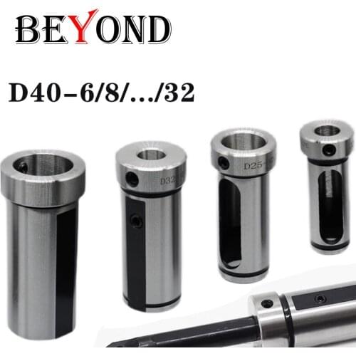 BEYOND CNC D40-6/8/10/12/14/16/18/20/25/32 D40-MT1/2/3/4 Lathe Guide Reducing Sleeves Inner Hole Turning Tool Holder