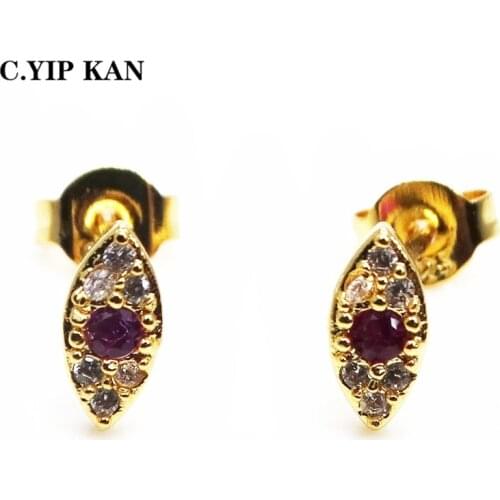 C.YIP KAN Stud Earrings