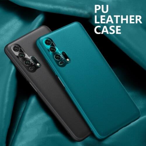 Case For Huawei Honor 20 Pro Luxury PU leather Cases Hard Shockproof Back Cover For Honor 20 Original Skin Hull Coque