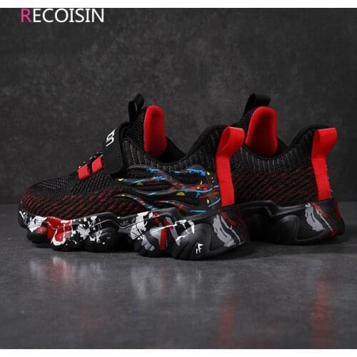 RECOISIN Spring Sneakers Kids Sports Shoes For Boys Fashion Casual Children Shoes Boys Running Student Shoes Chaussure Enfant