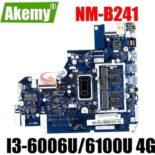 DG421 DG521 DG721 NM-B241 For Lenovo 320-15ISK 320-17ISK Laotop Motherboard With I3-6006U/6100U 4G-RAM 100% Fully Tested
