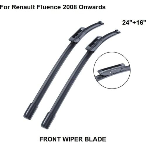 Wipers For Renault Fluence 24"+16" 2008 onwards Car Accessories For Auto Windscreen Windshield Wiper Blade Prices