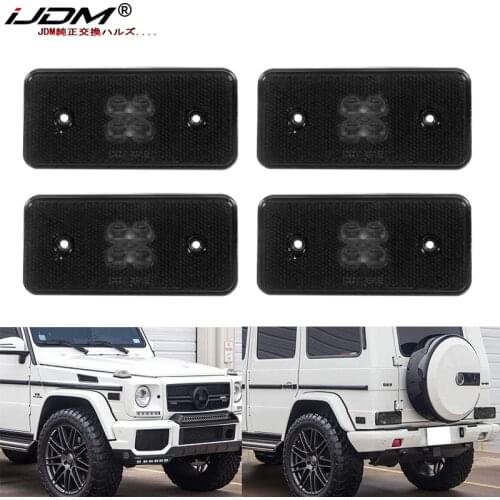 IJDM Front/Rear Side Marker Lamp Lenses Compatible For Mercedes AMG W463 G-Class G500 G550 G55 G63 2002-2014 Side Marker Light