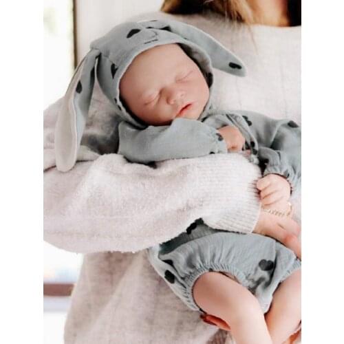 OUTFIT FOR NEWBORN - BUNNY BABY ROMPER - 100% ORGANIC COTTON - UNISEX - FROM TURKEY