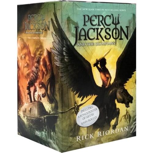 5 books Percy Jackson and The Olympians Box Set English Story science fiction book kids Learn English young adult Reading Book