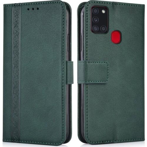 Wallet Leather Case for Samsung Galaxy A21s A217F SM-A217F 6.5'' Back Cover Phone Flip Case for Samsung A21S a 21S Case